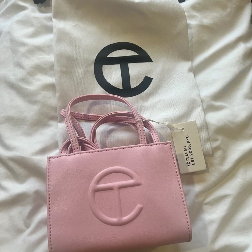 TELFAR Small Shopping Bag in Bubblegum Pink